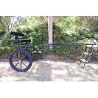 EZ Entry Horse Cart-Pony Size 55"/60" Straight Shafts w/21" Motorcycle Tires